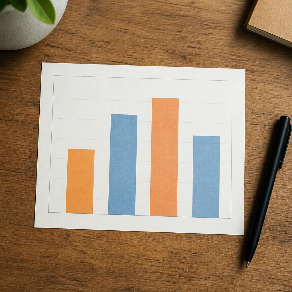 Graphique en barres papier representant les taux d'insertion compares du BTS et du BUT avec quatre barres de hauteurs differentes